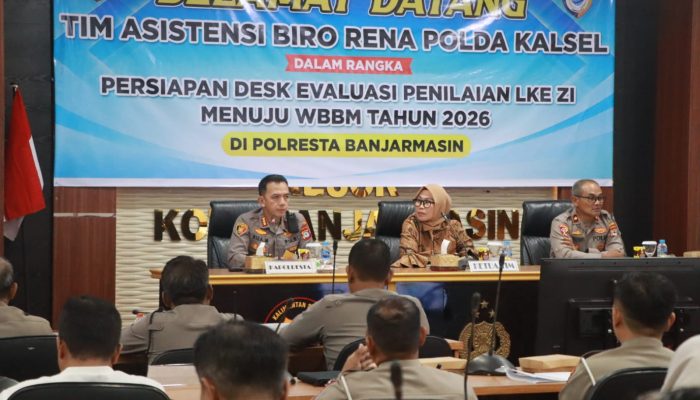 Polresta Banjarmasin Terima Supervisi Perencanaan dari Polda Kalsel