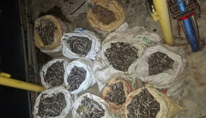 Empat Terduga Pencuri Besi Angkur Milik Perusahaan Semen di Tabalong Diamankan