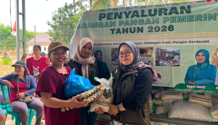 150 Paket Beras CPP Disalurkan ke Warga Desa Mamigang Balangan