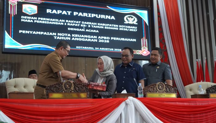 Perubahan APBD Kotabaru 2026, Pendapatan Rp2,84 Triliun