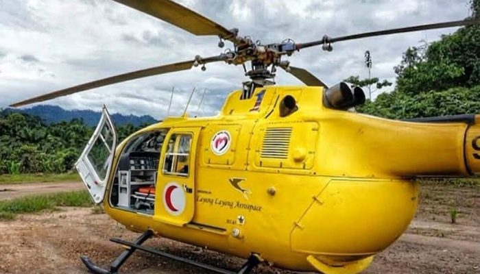 Helikopter Medis Jatuh di Sarawak, Lima Orang Tewas