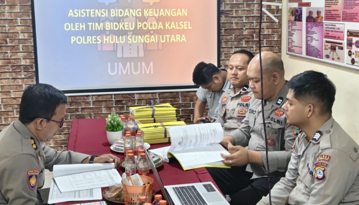 Bidkeu Polda Kalsel Gelar Asistensi Keuangan di Polres HSU
