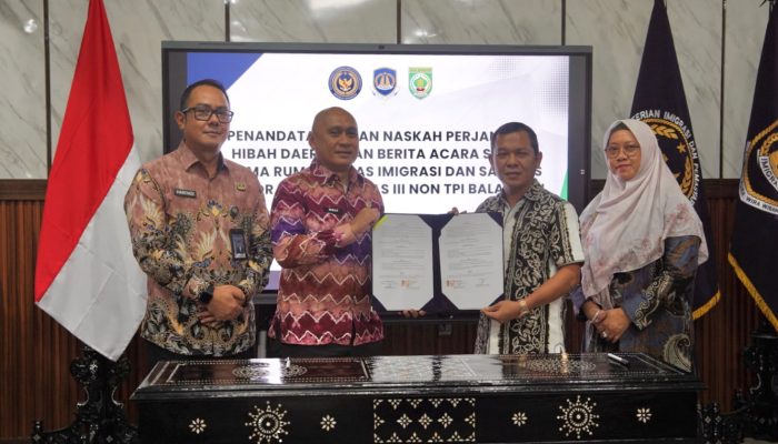 Pemkab Balangan Hibahkan Sarpras dan Rumah Dinas untuk Kantor Imigrasi