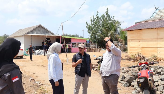 Kejari Tanah Laut Tinjau Proyek Kampung Nelayan Merah Putih