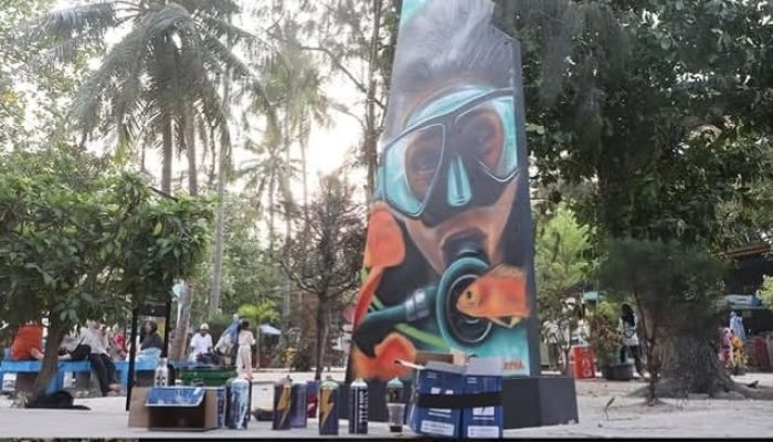 Wall of Jakarta Semarakkan Pulau Tidung dengan Seni dan Kreativitas