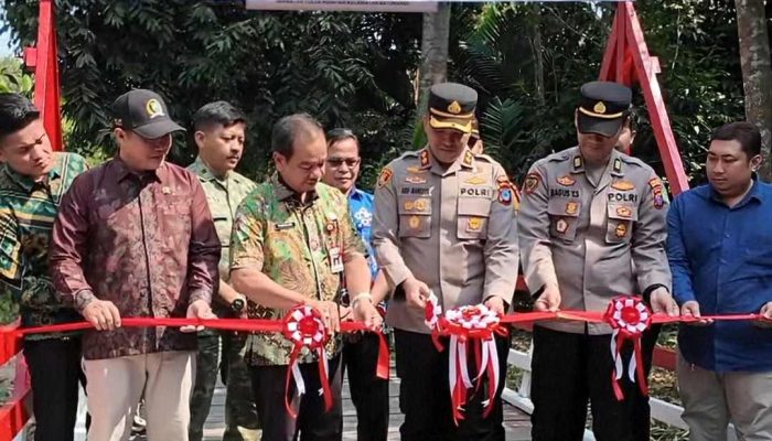 Resmikan Jembatan Merah Putih Polres Balangan, DPRD Dorong Penguatan Kolaborasi Lintas Lembaga