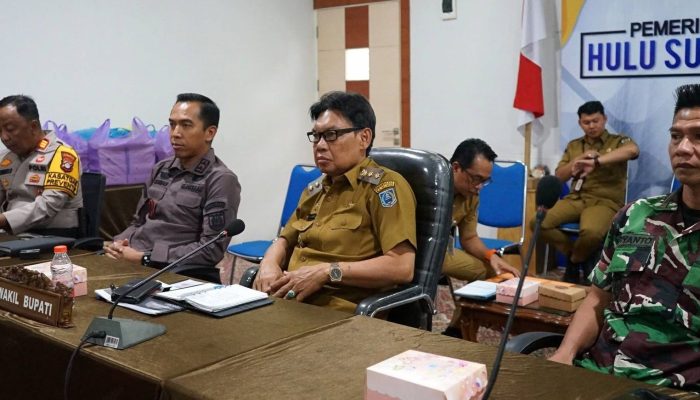 Wabup HSS Ikuti Rakor Penanganan Puncak Karhutla 2026