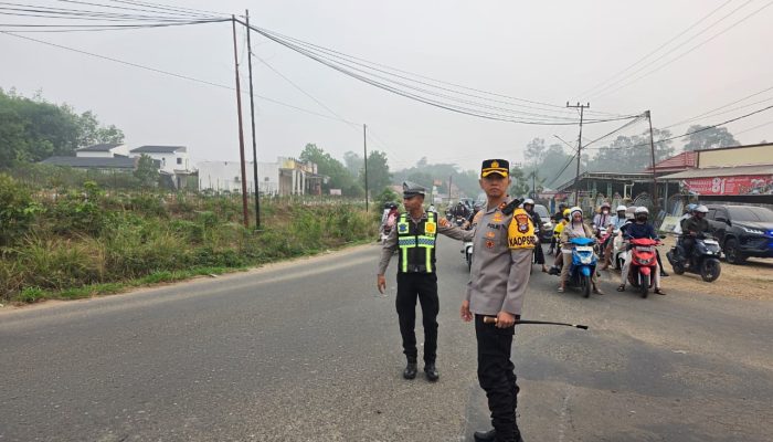 Kapolres Tabalong Pimpin Pengaturan Lalu Lintas