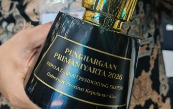 Kepri Raih Primaniyarta Award 2026 Berkat Dukungan terhadap Ekspor