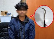 Bawa Celurit 100 Cm, Dua Remaja Diamankan, Satu Jadi Tersangka