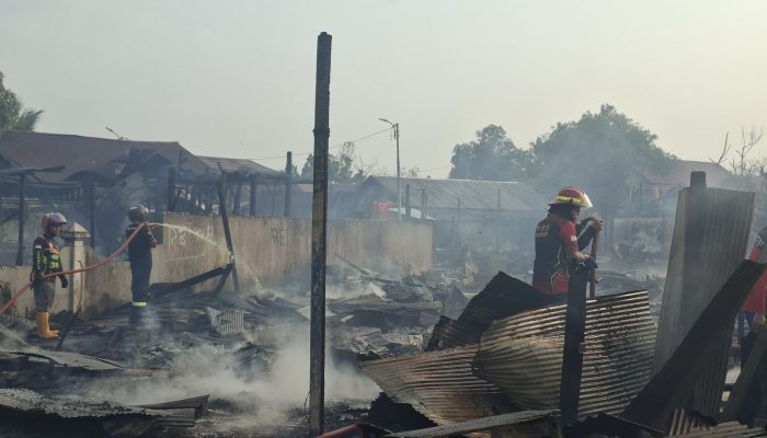 Kebakaran Gang Andalas Tanah Bumbu, 16 Rumah Terdampak