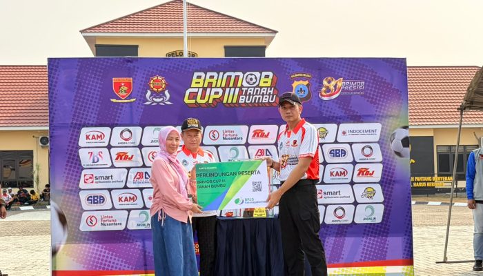 BPJS Ketenagakerjaan Batulicin Lindungi 586 Peserta Brimob Cup III Tanah Bumbu